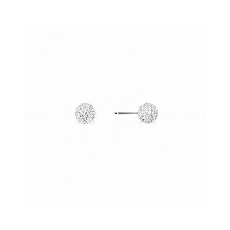 APM Monaco Elegant Diamond Stud Earrings